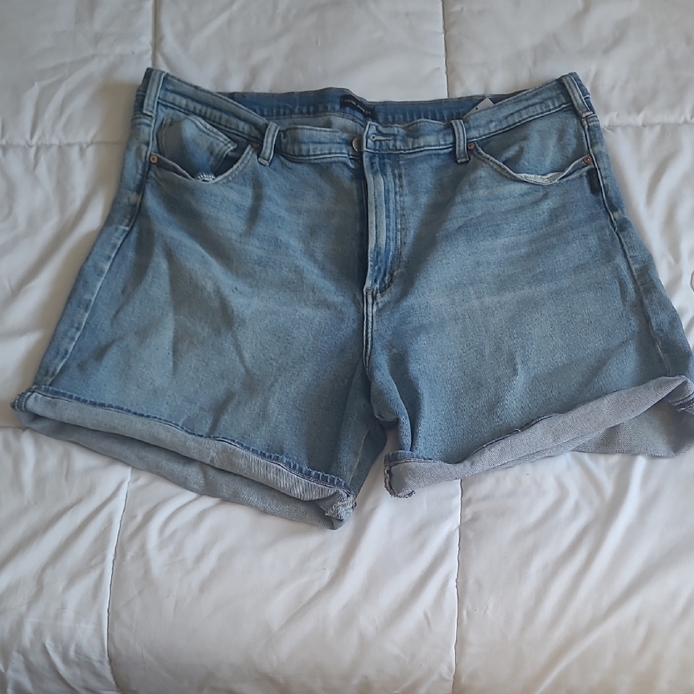 Silver Blue Jean Shorts